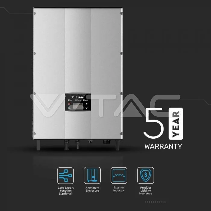 5kW On-Grid Solar Inverter LCD Display DC Switch Three Phase IP65 — view 5