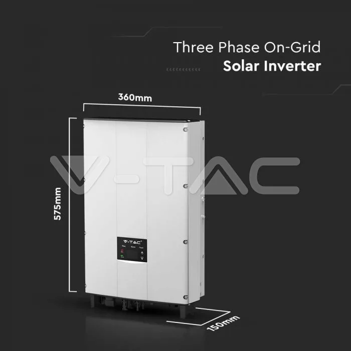 8kW On-Grid Solar Inverter LCD Display DC Switch Three Phase IP65 — view 7