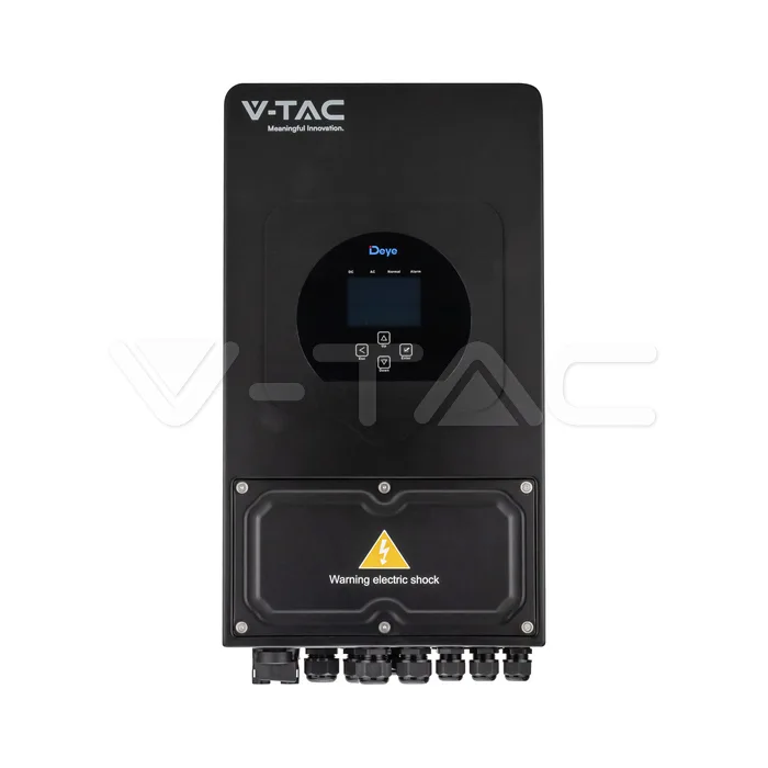 6kW Hybrid Solar Inverter Single Phase Black 10yrs Warranty