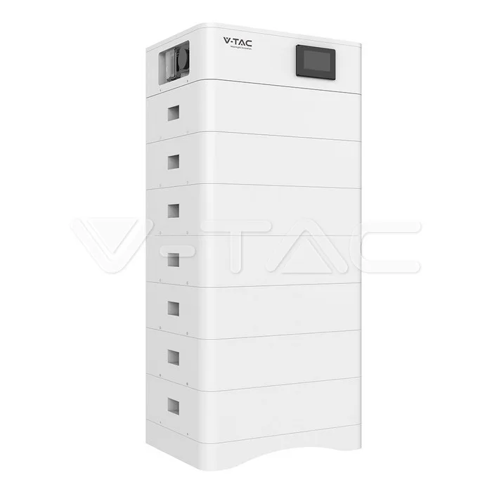 35.84kWh Stackable LiFePO4 Battery System (7×5.12kWh)