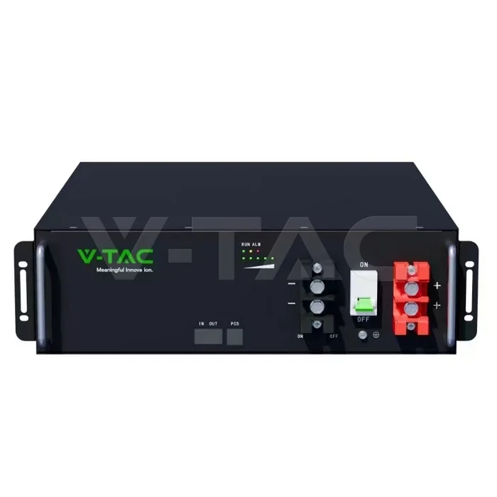 5.12kWh 51.2V LiFePO4 Rack Battery Black