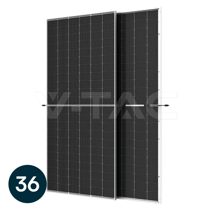 610W Mono Solar Panel Bifacial Dual Glass 2382*1134*30mm 36 pcs Pallet N-TYE I-TOPCon