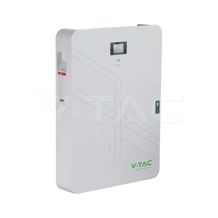 14.33kWh LV LiFePO4 Battery Wall Mounting IP20 8000 Cycles Ultra Thin White