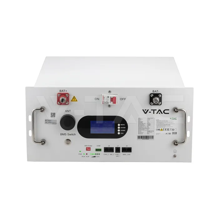 9.6kWh 48V LiFePO4 Rack Battery Wi-Fi White — view 3
